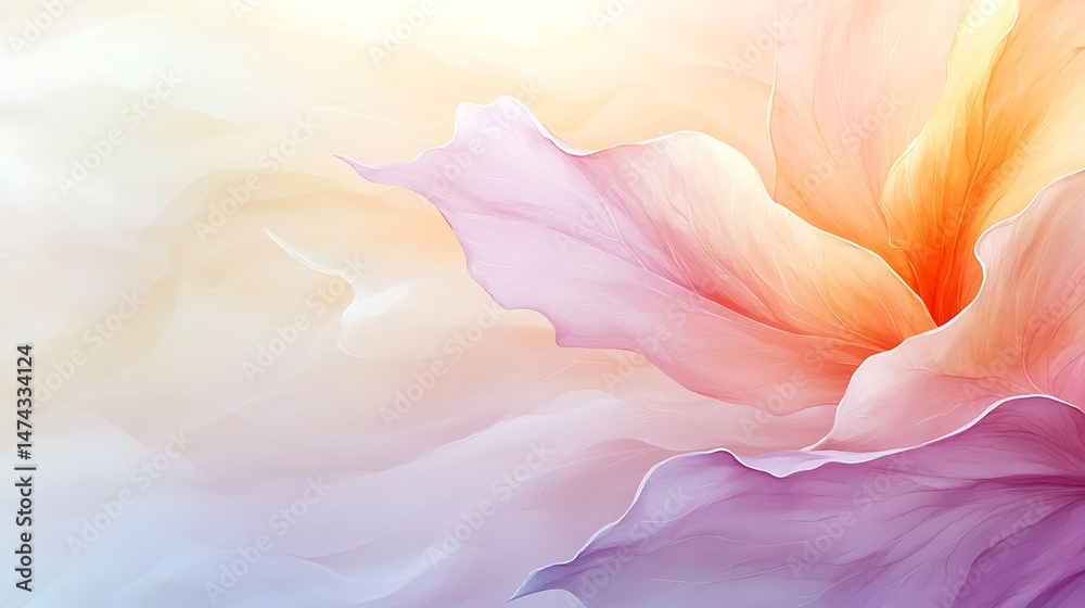 Obraz premium Spring flora illustration of nature's beauty in a colorful flower landscape