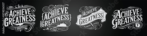 Inspirational Quote Typography with Virtual Game-Style Elements