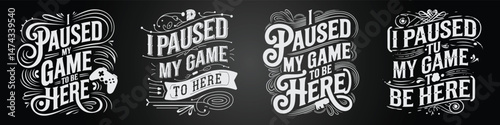 Techno Chalkboard Poster Layout with Game and Puzzle Elements