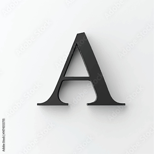 3d letter a- AI generated