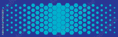 Abstract colorful geometric background. Hexagonal pattern with gradation. 10 Eps editable. Halftone hexagonal retro simple pattern. Vector honeycomb.