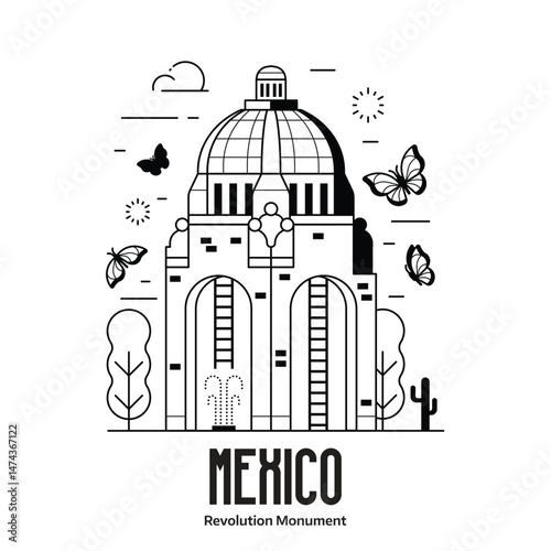 Travel Mexico City Revolution Monument landmark