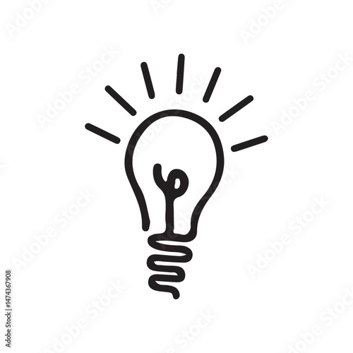 light bulb with idea