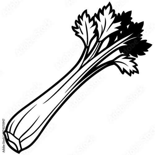 Minimal Celery Vector Illustration
