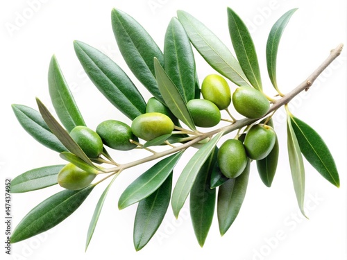 Wallpaper Mural Branch Of An Olive Tree With Leaves On A Transparent Background
 Torontodigital.ca