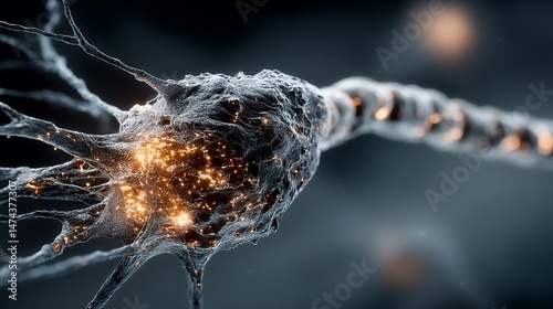 Microscopic View of a Neuron:  Illuminating the Intricacies of Neural Networks