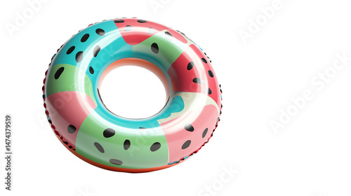 colorful watermelon swim ring