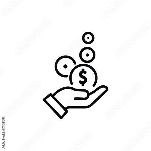 Profit Rounded Line Icon