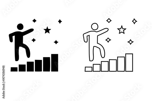 Self-Confidence icon. Monochrome element illustration. Self-Confidence icon design from soft skills collection