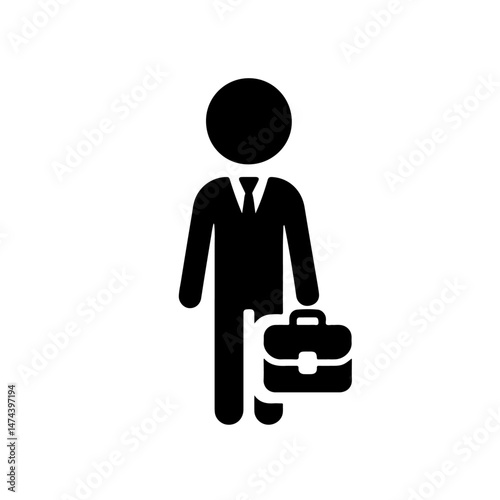 Waving Person Silhouette for Greeting and Communication Design