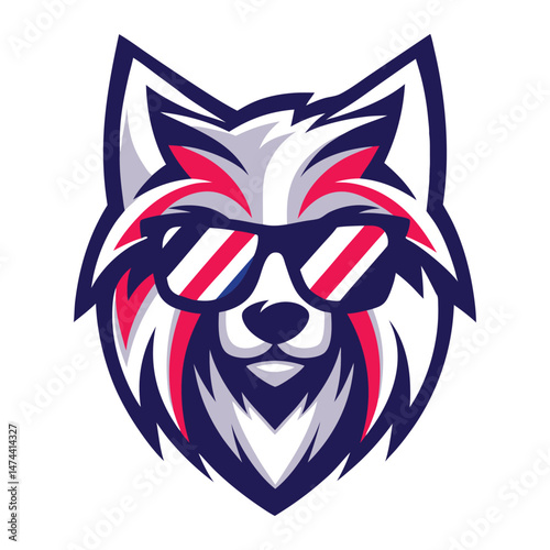 Cool Wolf with Sunglasses Art