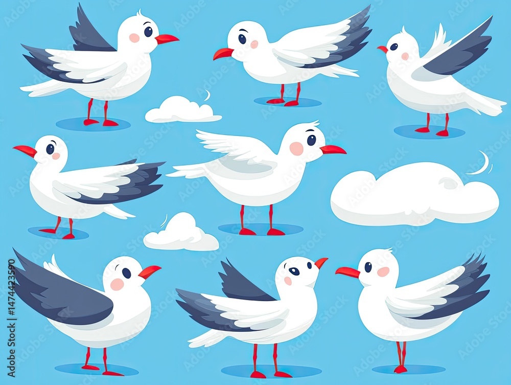 Fototapeta premium Vector illustration of a line pattern, a seamless background, and geometric lines in a grey color on a white background.