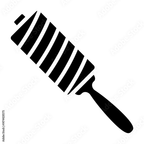 Lint Roller  Vector Glyph Icon Design