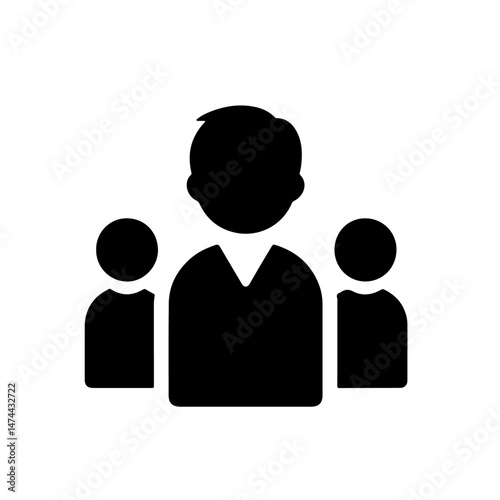 Waving Person Silhouette for Greeting and Communication Design