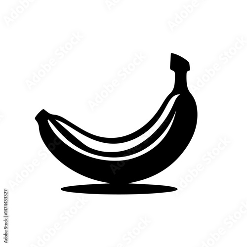 Banana Bunch Silhouette for Fruit and Healthy Eating Design