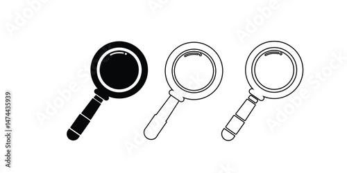 Search magnifying glass icon symbol