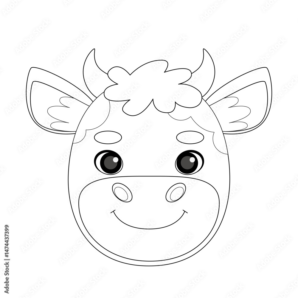 Fototapeta premium 42 - Animals head coloring