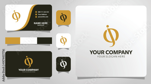 Elegant JO gold logo design for business branding professional identity impactful visuals
