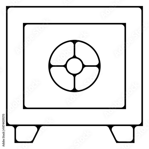 icone symbole pictogramme entreprise success coffre fort