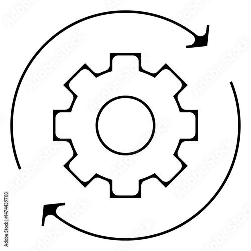 icone symbole pictogramme entreprise success engrenage reglage