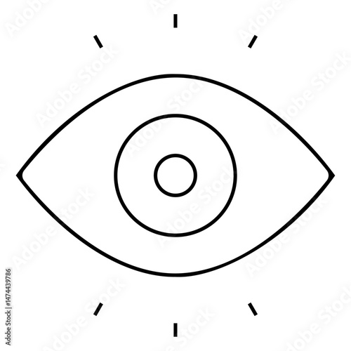 icone symbole pictogramme entreprise success oeil regard