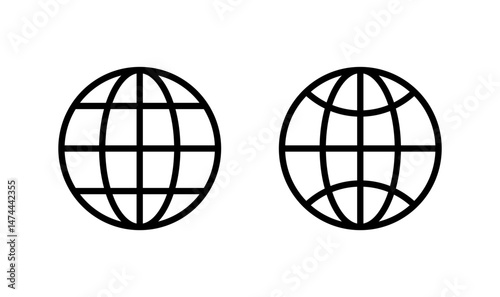 Web icon logo design. go to web sign and symbol. web click icon. Global search icon