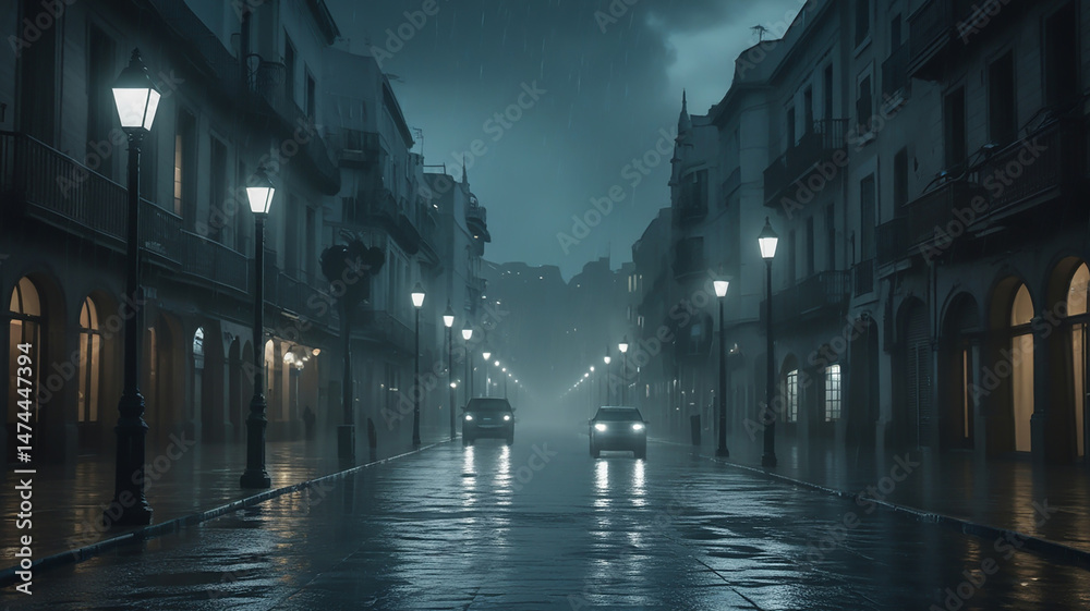 Fototapeta premium 霧と光の余韻