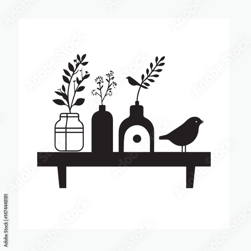 home accessories illustration vector