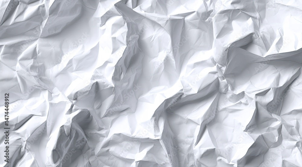 Obraz premium Crumpled white paper texture