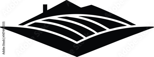 land plot vector icon.