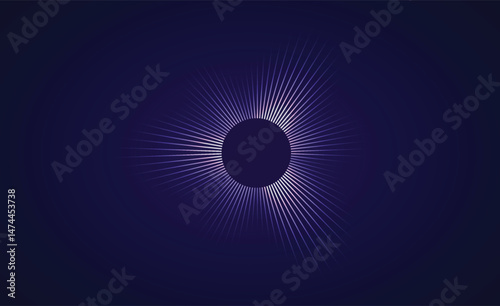 Music sound circle background, abstract digital colorful equalizer, radial music