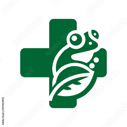 Frog and Cross Veterinary Clinic Logo