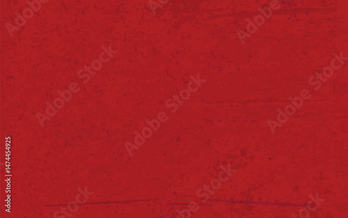 Abstract vector background texture featuring a solid red color with subtle distressed surface details and faint lines. Simple graphic backdrop for digital design.