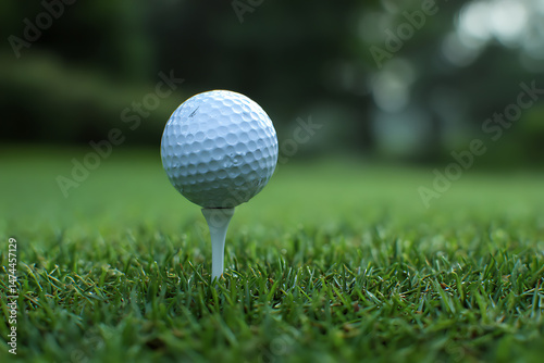 Wallpaper Mural Bright white golf tee isolated for practice setup Torontodigital.ca