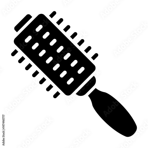 Hair Brush  Vector Glyph Icon Design