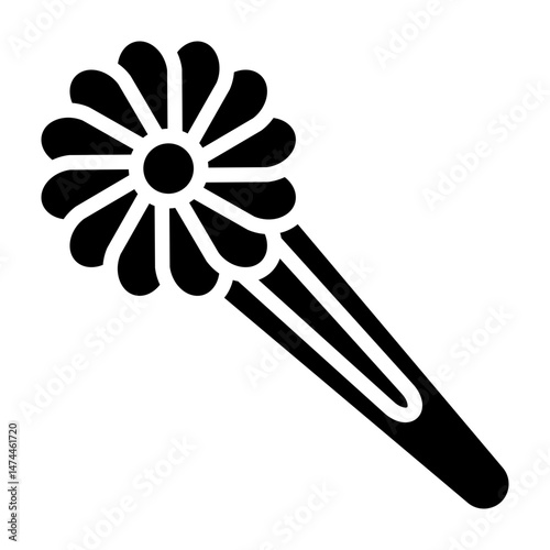 Hair Pins  Vector Glyph Icon Design