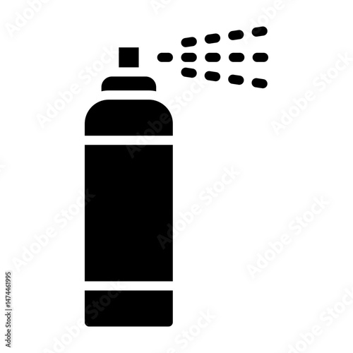Hair Spray  Vector Glyph Icon Design