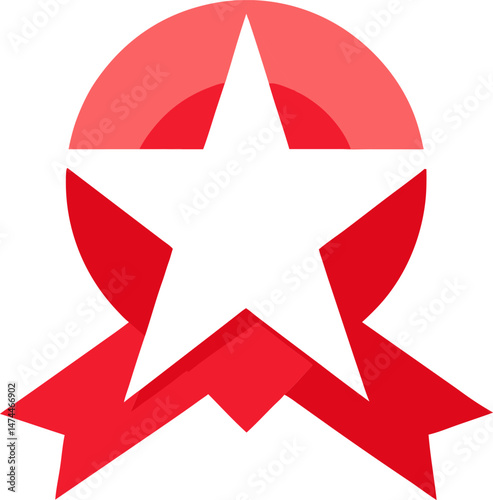 A red star graphic design spreading awareness and positivity for world blood cancer day campaign  