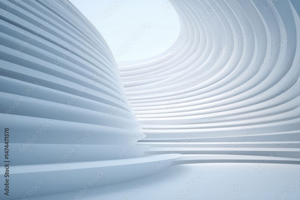 Naklejka premium Tech-Emotional Vessel Protocol 04 Harmonic Structure Shell.