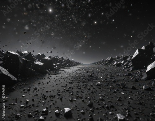 Black velvet expanse, countless diamond stars scattered ,  celestial,  awe,  light