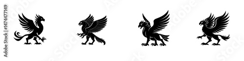 The legendary griffon is an isolated winged lion, while the modern griffin has a body of a lion and an eagle head and wings