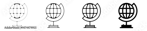 icone symbole pictogramme entreprise success globe monde graisse