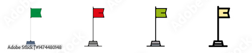 icone symbole pictogramme entreprise success travail depart arrivee graisse couleur