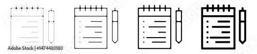 icone symbole pictogramme entreprise success travail document bloc note graisse