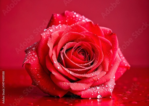 Dew-Kissed Garden Rose: Soft Focus Macro Photography