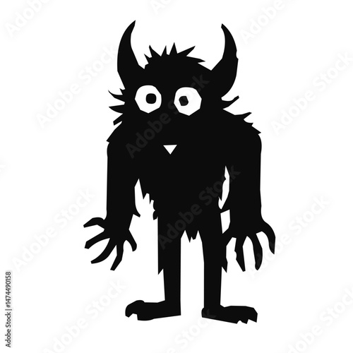 Silhouette of monster aliens