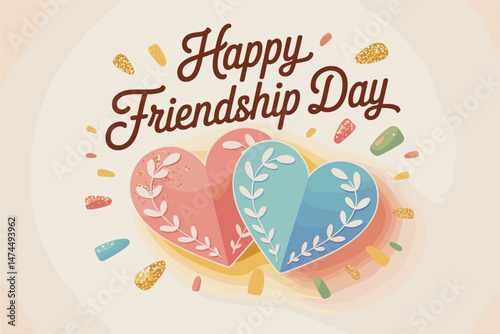 purple heart day, friendship day banner, international friendship day, happy friendship day, labor day, friendship banner, day banner, friendship poster, day poster, cute poster, cute kawaii, kawaii p