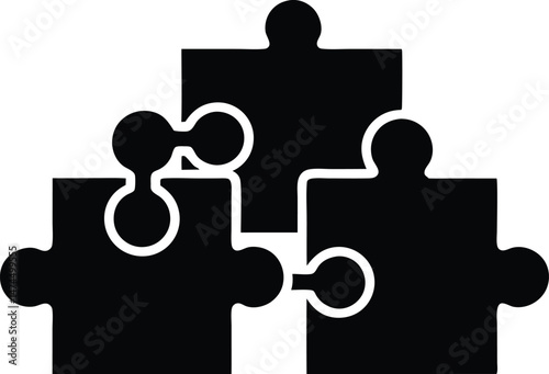 puzzles vector icon.