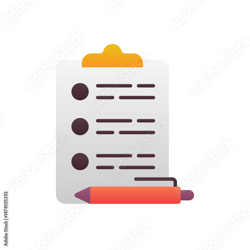 Election Survey Vector icon