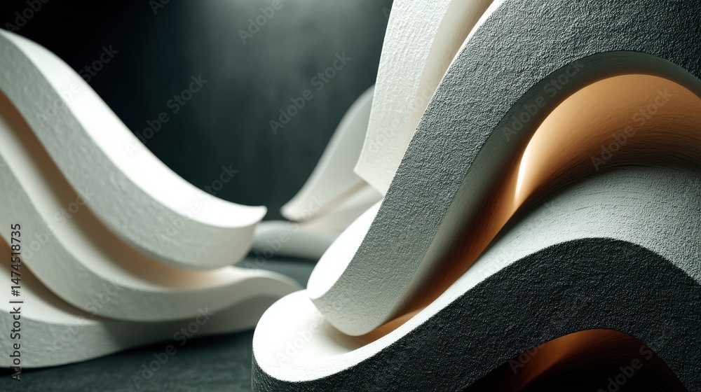 abstract wavy shape background 3d rendering.stock image abstract wavy shape background 3d rendering.stock image